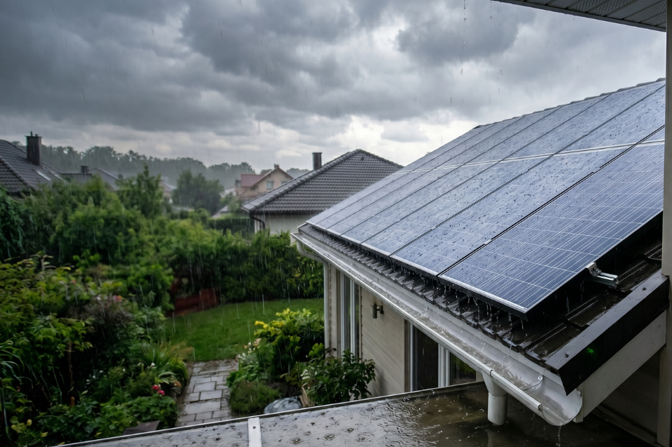 Painéis solares funcionam em dias nublados ou chuvosos?